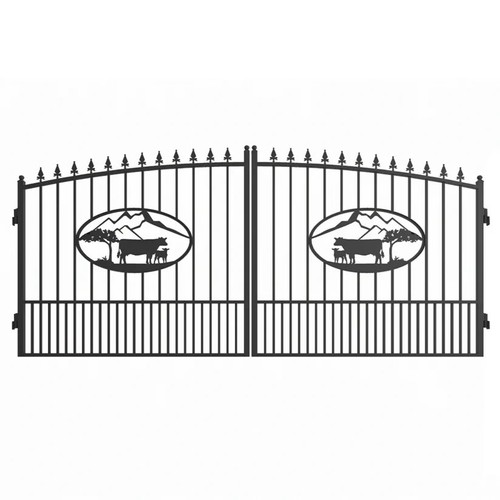 20x8 steel dual swing - ft,