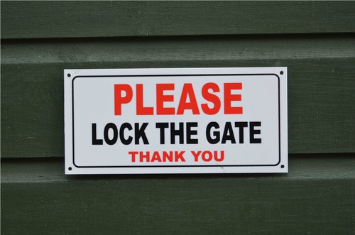 Please lock the - please,