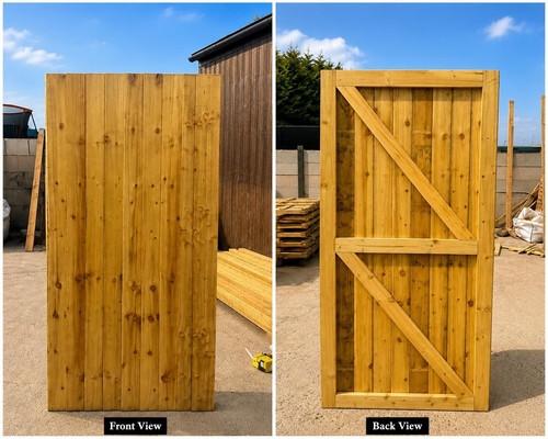 Heavy duty wooden garden gate - wooden,