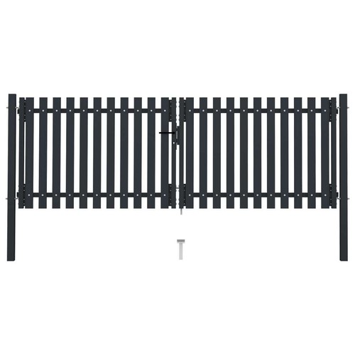 Anthracite double garden gate - anthracite,